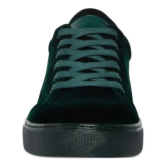 STEVE MADDEN Mens Green Heel Pull Tab Yazi Round Toe Velvet Sneakers Shoes 11.5