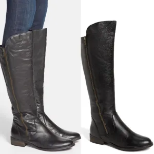 STEVE MADDEN “Shawny” Leather Tall Boots