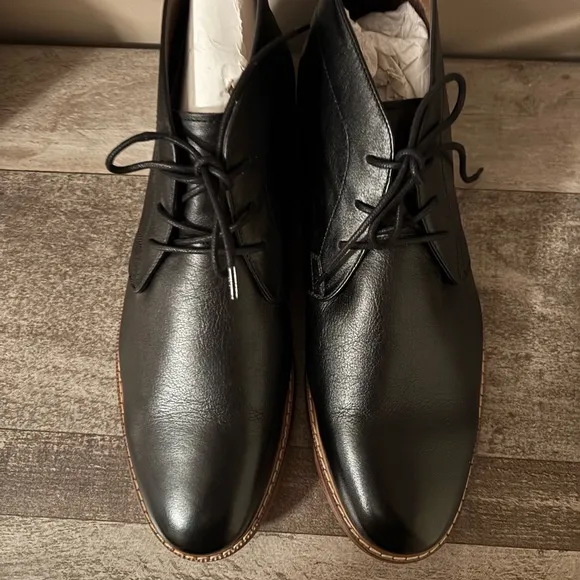 Stitch Fix Fairlane Men's Lownie Leather  Cukka Boots size 13 Black NWT