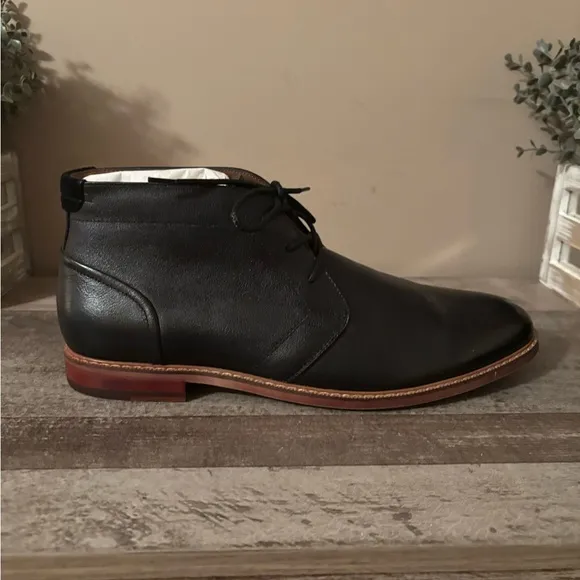 Stitch Fix Fairlane Men's Lownie Leather  Cukka Boots size 13 Black NWT