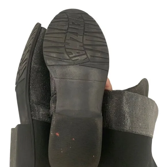 Stuart Weitzman 5050 Shimmer &amp; Black Noir Boots Size 5 (Girls)