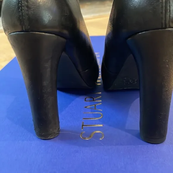 Stuart Weitzman black leather boots