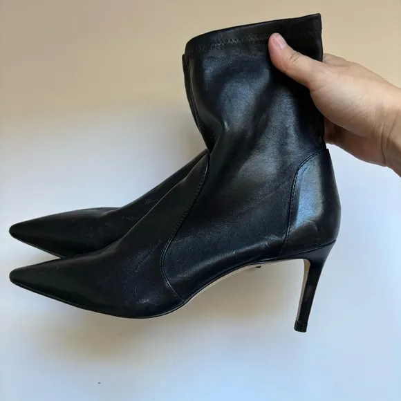 STUART WEITZMAN Linsi 75 leather sock boots Sz 6M