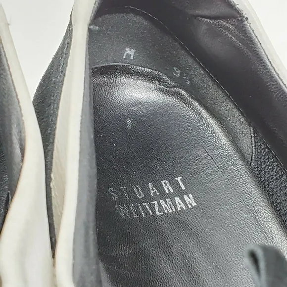 Stuart Weitzman Slip On Suede Leather Shoes