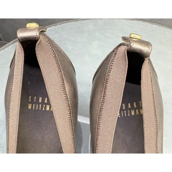 Stuart Weitzman Women's Pump Heeled Shoes Size 8 Leather Copper