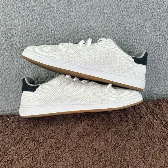 Suavs Shoes Men's 13 White The 247 Casual Sneaker Ivory‎ Knit Round Toe Lace Up