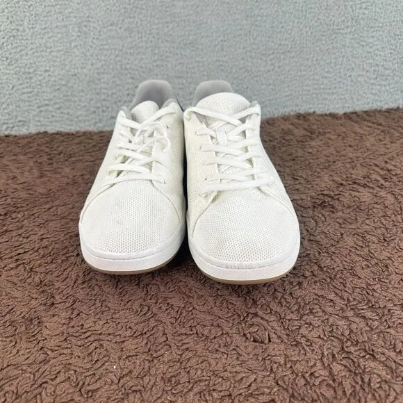 Suavs Shoes Men's 13 White The 247 Casual Sneaker Ivory‎ Knit Round Toe Lace Up