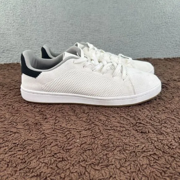 Suavs Shoes Men's 13 White The 247 Casual Sneaker Ivory‎ Knit Round Toe Lace Up