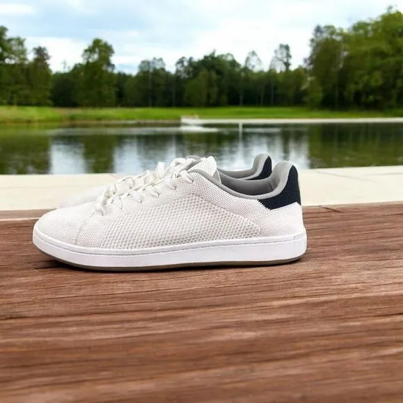 Suavs Shoes Men's 13 White The 247 Casual Sneaker Ivory‎ Knit Round Toe Lace Up
