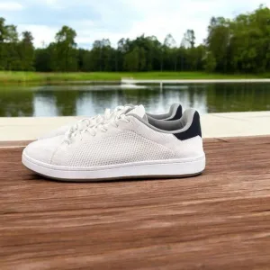 Suavs Shoes Men's 13 White The 247 Casual Sneaker Ivory‎ Knit Round Toe Lace Up