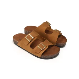 Suede Leather Comfort Slipper