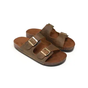 Suede Leather Comfort Slipper