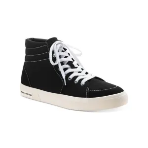 SUN STONE Mens Black Cushioned Jett Round Toe Lace-Up Sneakers Shoes 10.5 M