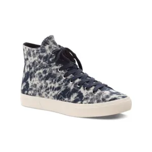 SUN STONE Mens Blue Tie Dye Comfort Mesa Round Toe Lace-Up Sneakers Shoes 7 M