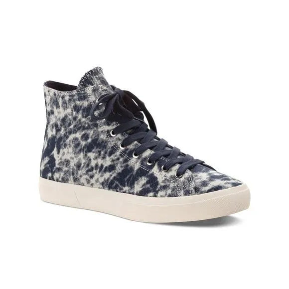 SUN STONE Mens Blue Tie Dye Comfort Mesa Round Toe Lace-Up Sneakers Shoes 7 M