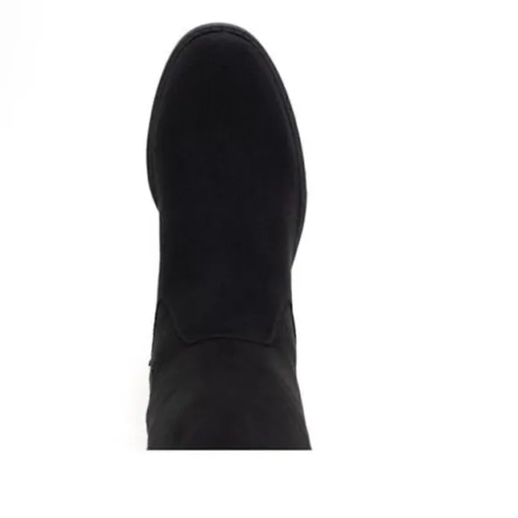 SUN STONE Womens Black Slip Resistant Allicce Round Toe Zip-Up Boots Sho…