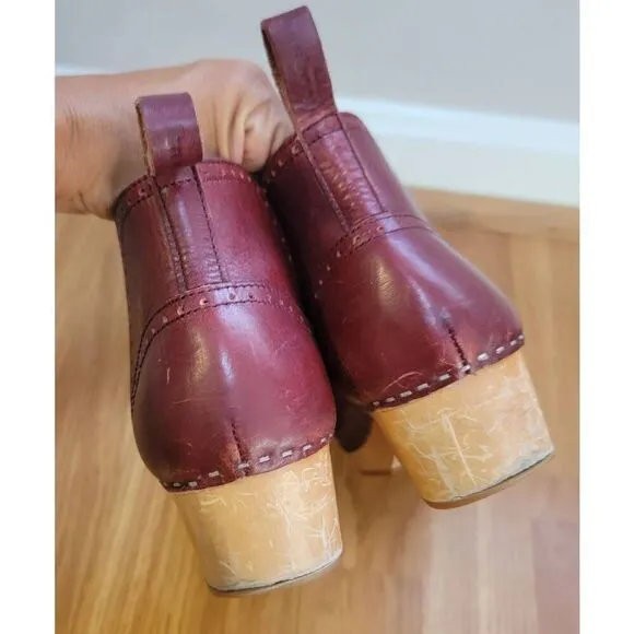 Swedish Hasbeens Victorian Bootie Boots Sz:9