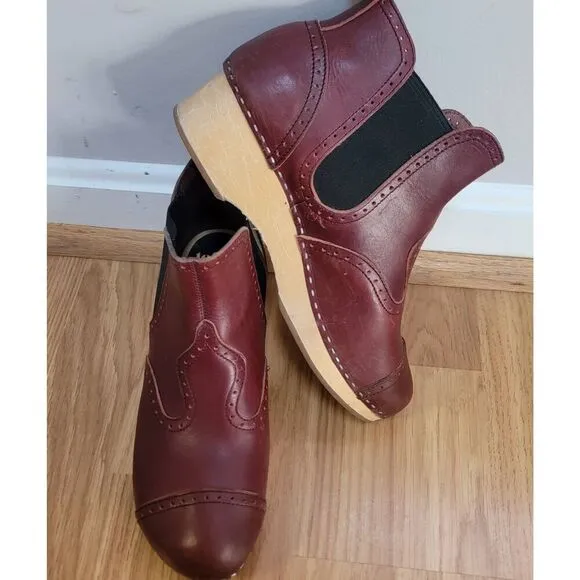 Swedish Hasbeens Victorian Bootie Boots Sz:9