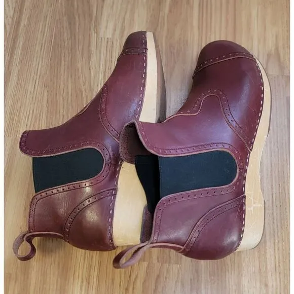 Swedish Hasbeens Victorian Bootie Boots Sz:9