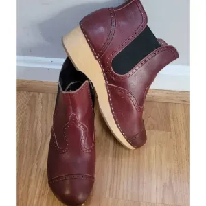 Swedish Hasbeens Victorian Bootie Boots Sz:9