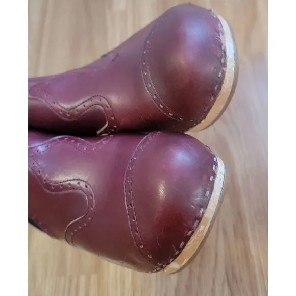 Swedish Hasbeens Victorian Bootie Boots Sz:9