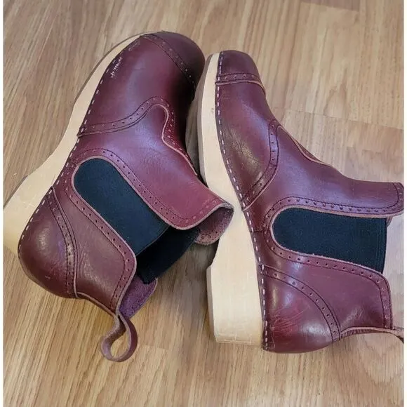 Swedish Hasbeens Victorian Bootie Boots Sz:9