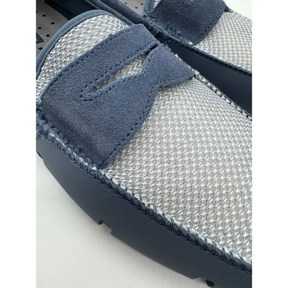 SWIMS Penny Loafer Mens 10  Navy Blue Slip On Casual Boat Shoes