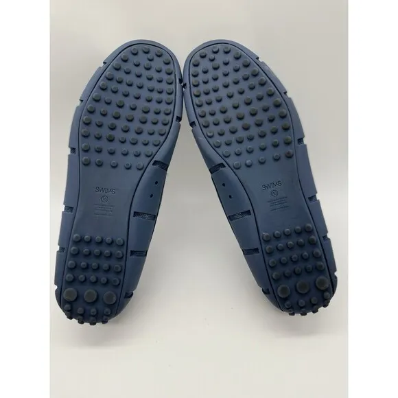 SWIMS Penny Loafer Mens 10  Navy Blue Slip On Casual Boat Shoes