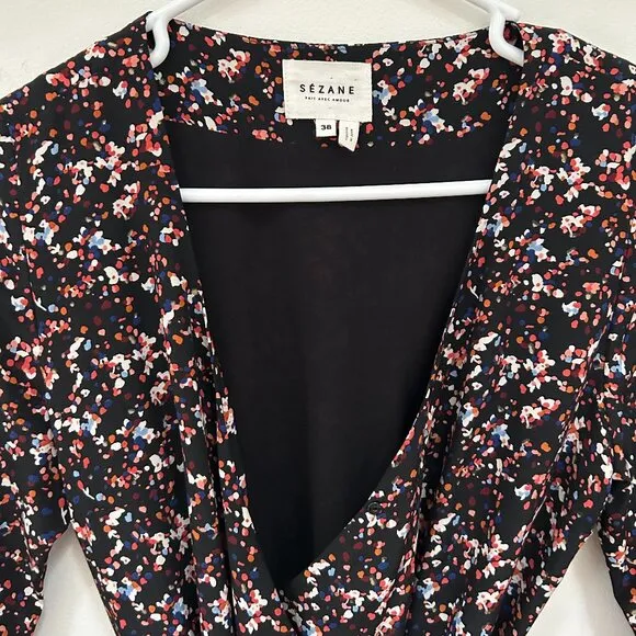 Sézane Multicolor Silk mini dress in Size 38/6