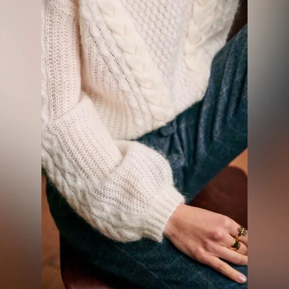 Sézane Philomene Jumper in White