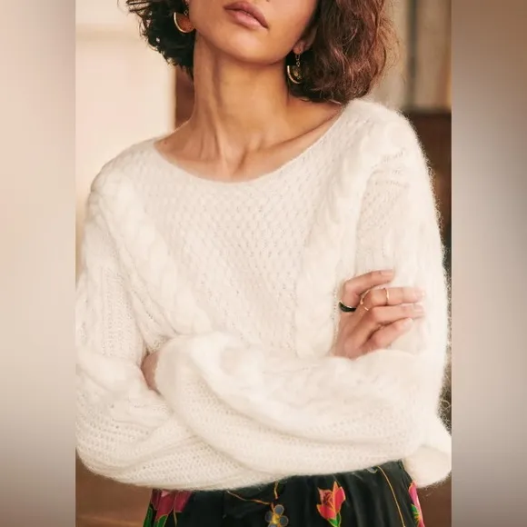 Sézane Philomene Jumper in White