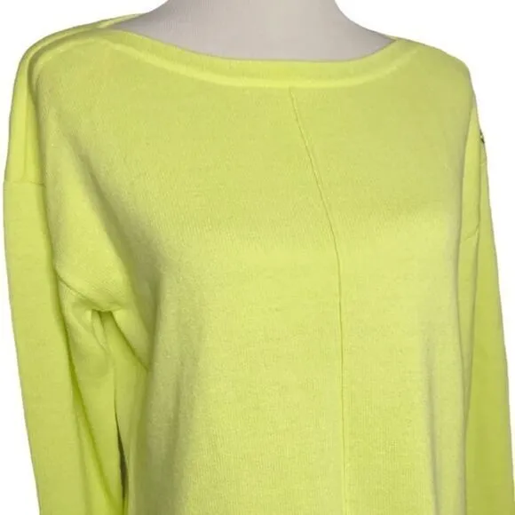 Talbots Boat Neck Long Sleeve Sweater Button Detail‎ Size Large Petite
