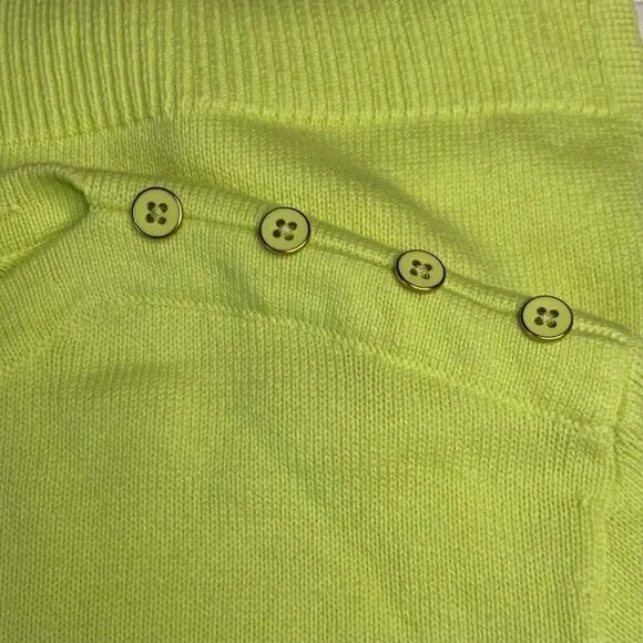 Talbots Boat Neck Long Sleeve Sweater Button Detail‎ Size Large Petite