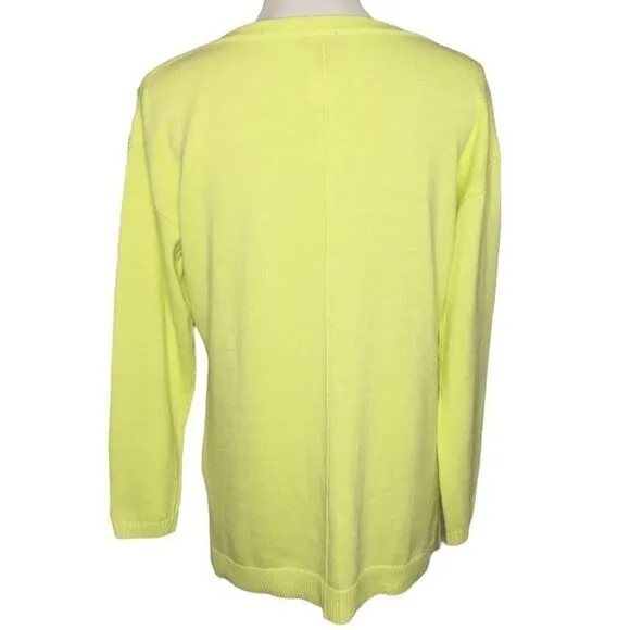 Talbots Boat Neck Long Sleeve Sweater Button Detail‎ Size Large Petite