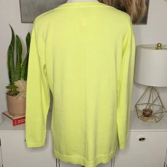 Talbots Boat Neck Long Sleeve Sweater Button Detail‎ Size Large Petite
