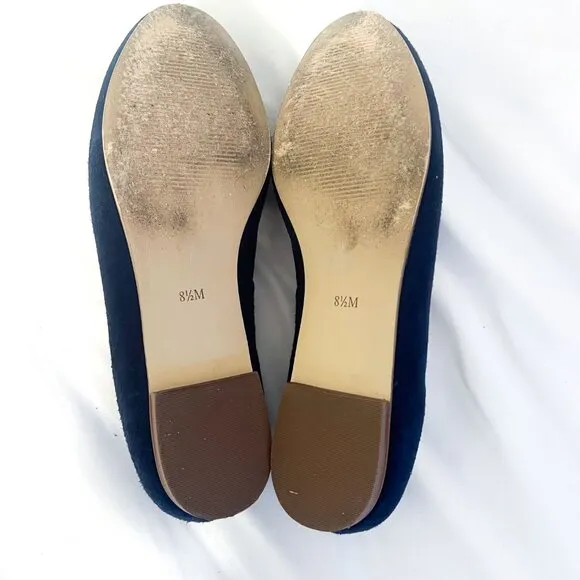 Talbots Ryan Embroidered Eiffel Tower Flats 8.5