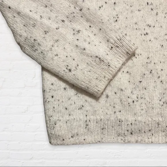 [Talbots] White Nordic Beaded Sweater