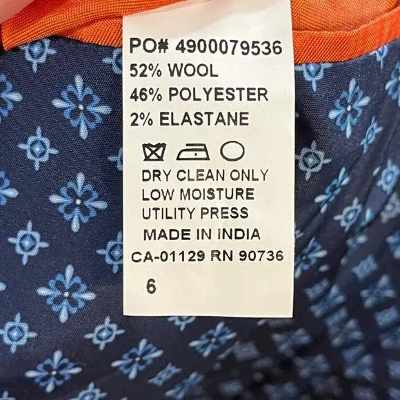 Tallia Jacket Kid 6 Black Double Button Lined Sport Coat Wedding School Preppy
