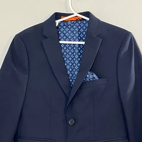 Tallia Jacket Kid 6 Black Double Button Lined Sport Coat Wedding School Preppy
