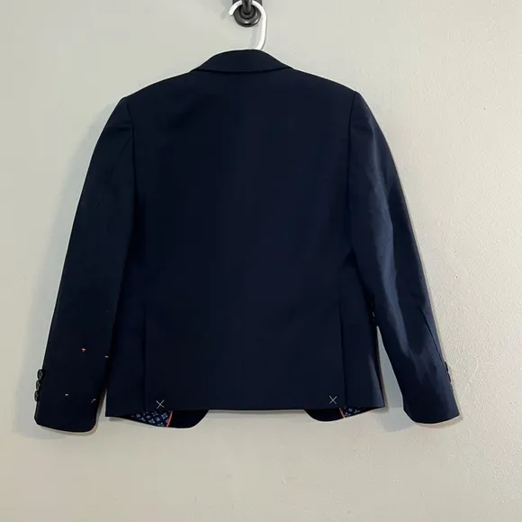 Tallia Jacket Kid 6 Black Double Button Lined Sport Coat Wedding School Preppy