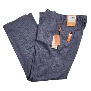 Tallia Slim-Fit Dress‎ Pants Mens 40 x 32 Blue Glen Plaid Knit $175