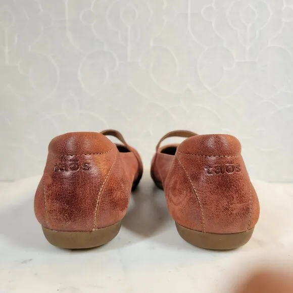 Taos Womens Scamp Mary Janes 7 Red Leather Arch Support Comfort Shoes