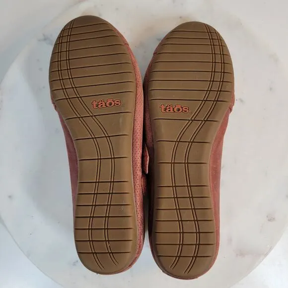 Taos Womens Scamp Mary Janes 7 Red Leather Arch Support Comfort Shoes