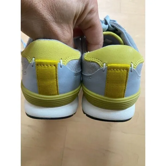 Ted Baker &quot;Eden&quot; gray yellow running shoes Sneakers Womens lace up