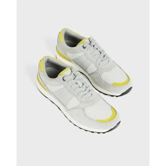 Ted Baker &quot;Eden&quot; gray yellow running shoes Sneakers Womens lace up