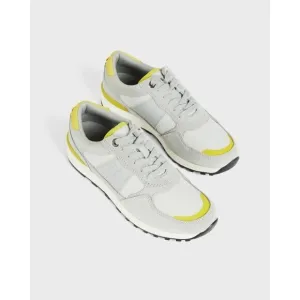 Ted Baker &quot;Eden&quot; gray yellow running shoes Sneakers Womens lace up