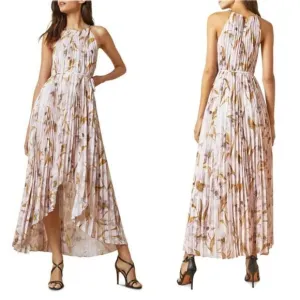 Ted Baker Dixxie Cabana Pleated Maxi Dress Floral Wedding Cottage Easter