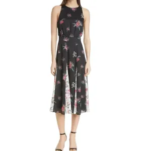 Ted Baker Liilo Metropolis Women's Floral Print Sleeveless Dress US 6 Ted 2 NWOT