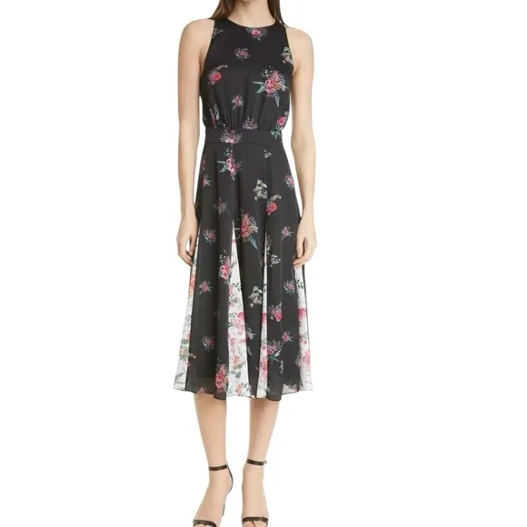 Ted Baker Liilo Metropolis Women's Floral Print Sleeveless Dress US 6 Ted 2 NWOT