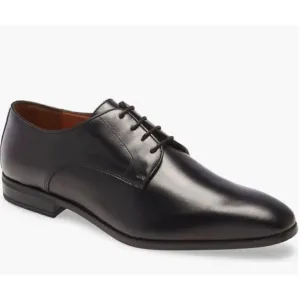 Ted Baker Shoes Mens Size 8US Black Leather Water Resistant Plain Toe Derby